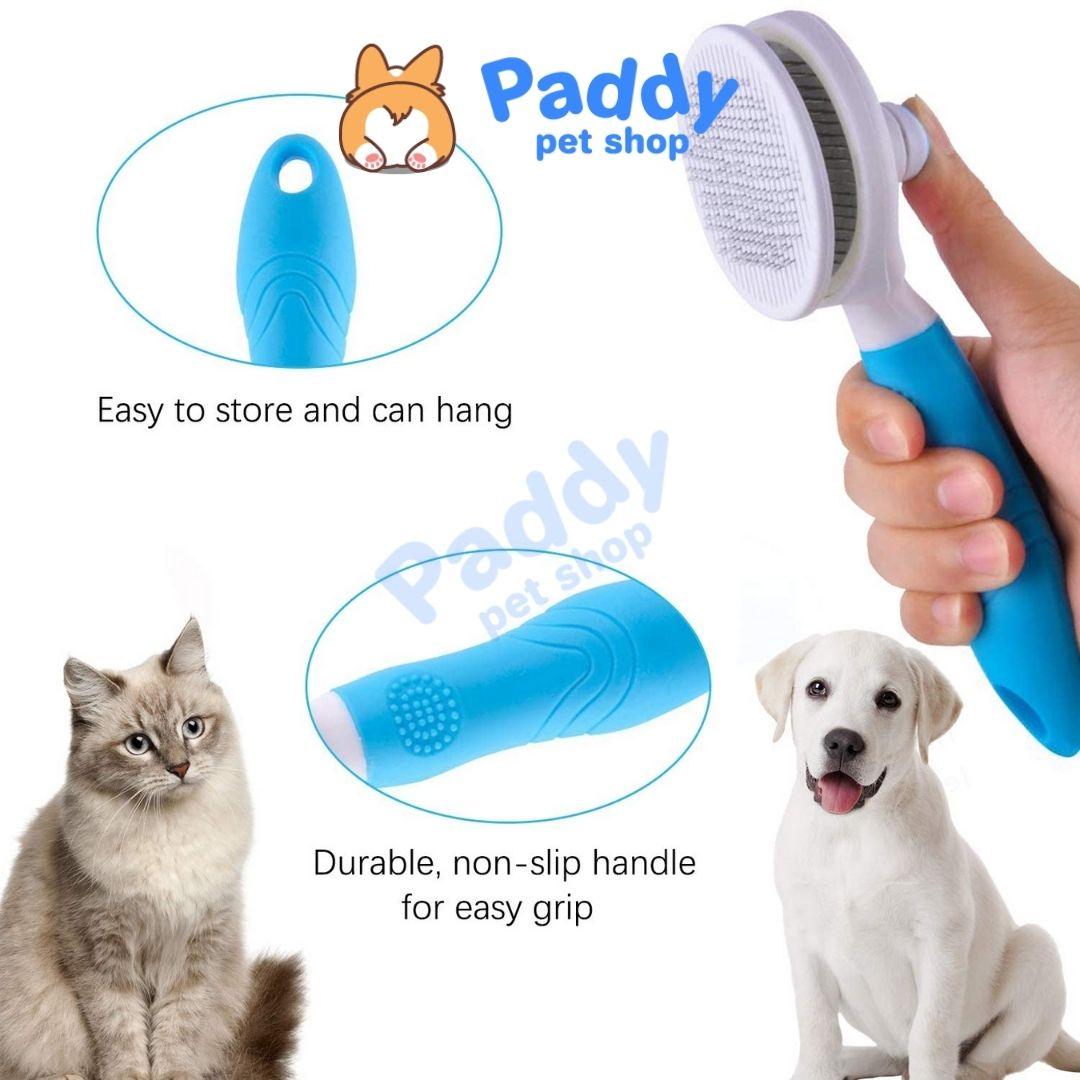 Lược Chải Lông Cho Chó Mèo Có Nút Bấm Tách Lông - Paddy Pet Shop