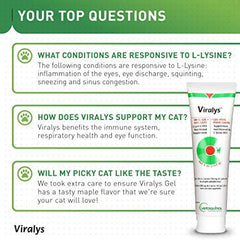 Gel Dinh Dưỡng Mèo Viralys L-Lysine Hỗ Trợ Miễn Dịch, Hô Hấp - Paddy Pet Shop