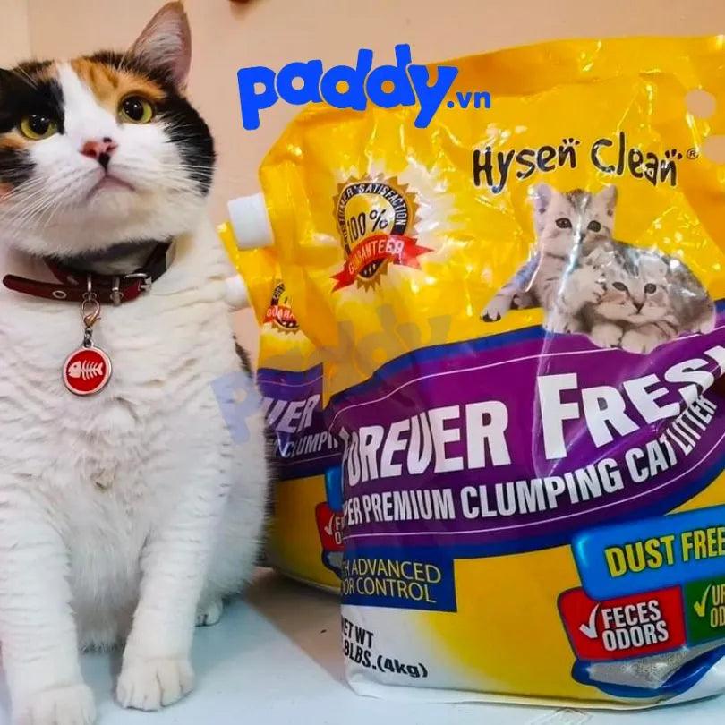 Cát Mèo Đất Sét Đá Khoáng Núi Lửa Hysen Clean 4kg - Paddy Pet Shop