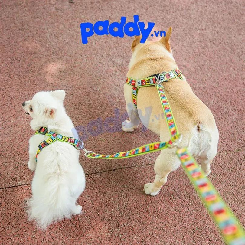 Dây Dắt Chó Mèo Yếm Đôi Dual HipiDog - Paddy Pet Shop