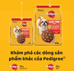 Thức Ăn Hạt Cho Chó Trưởng Thành Giống Nhỏ Pedigree Adult Mini 1.3kg - Paddy Pet Shop