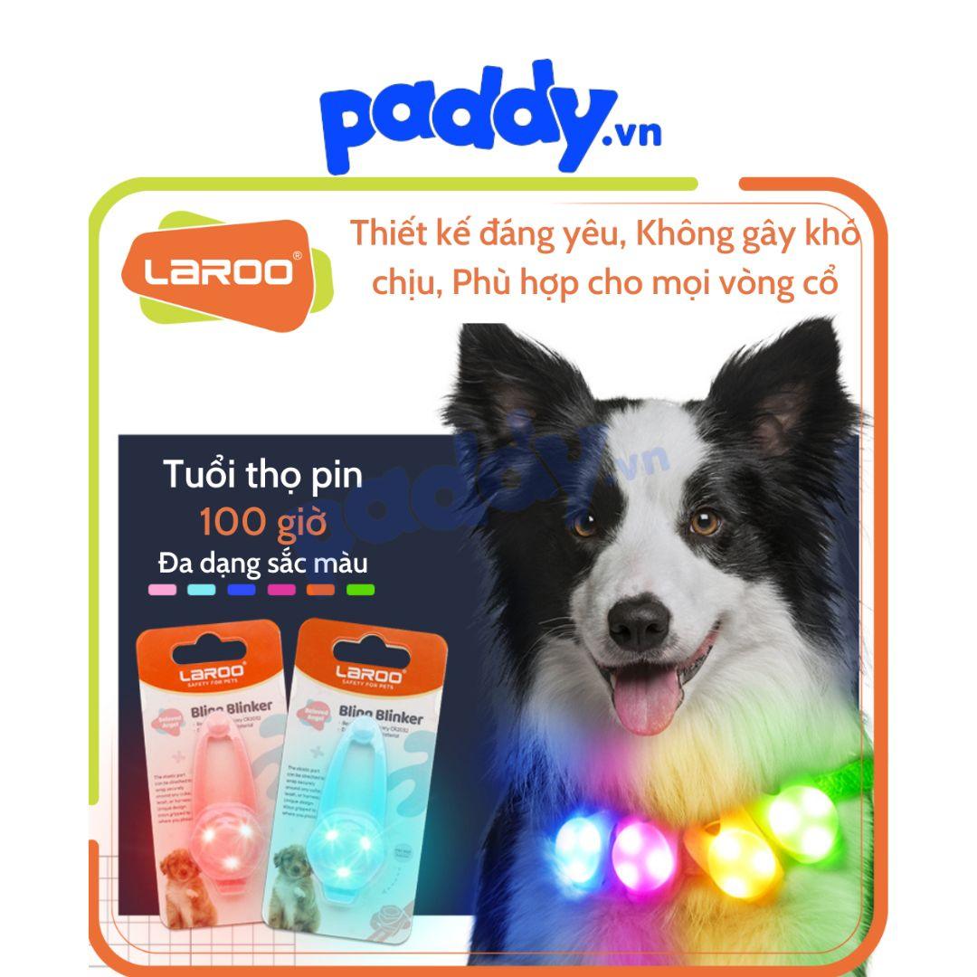 Đèn LED Rời Gắn Vòng Cổ Chó Mèo Laroo Blinker (Dùng Pin) - Paddy Pet Shop