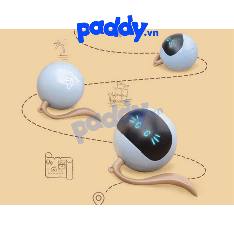 Đồ Chơi Cho Mèo Cảm Biến FOFOS Hình Banh Magic WhirliCat - Paddy Pet Shop