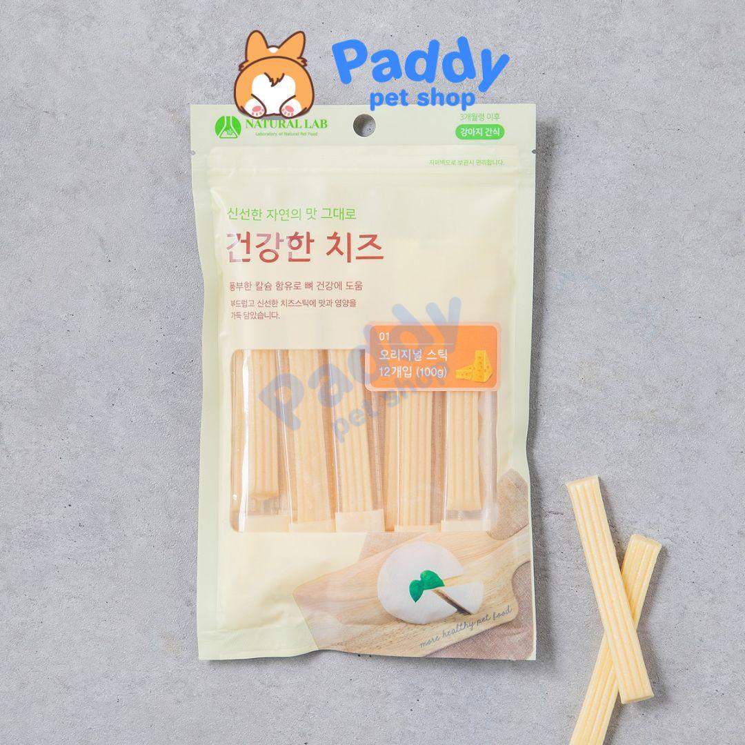 Snack Cho Chó Phô Mai Que Natural Lab 100g - Paddy Pet Shop