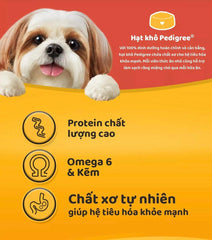 Thức Ăn Hạt Cho Chó Trưởng Thành Giống Nhỏ Pedigree Adult Mini 1.3kg - Paddy Pet Shop