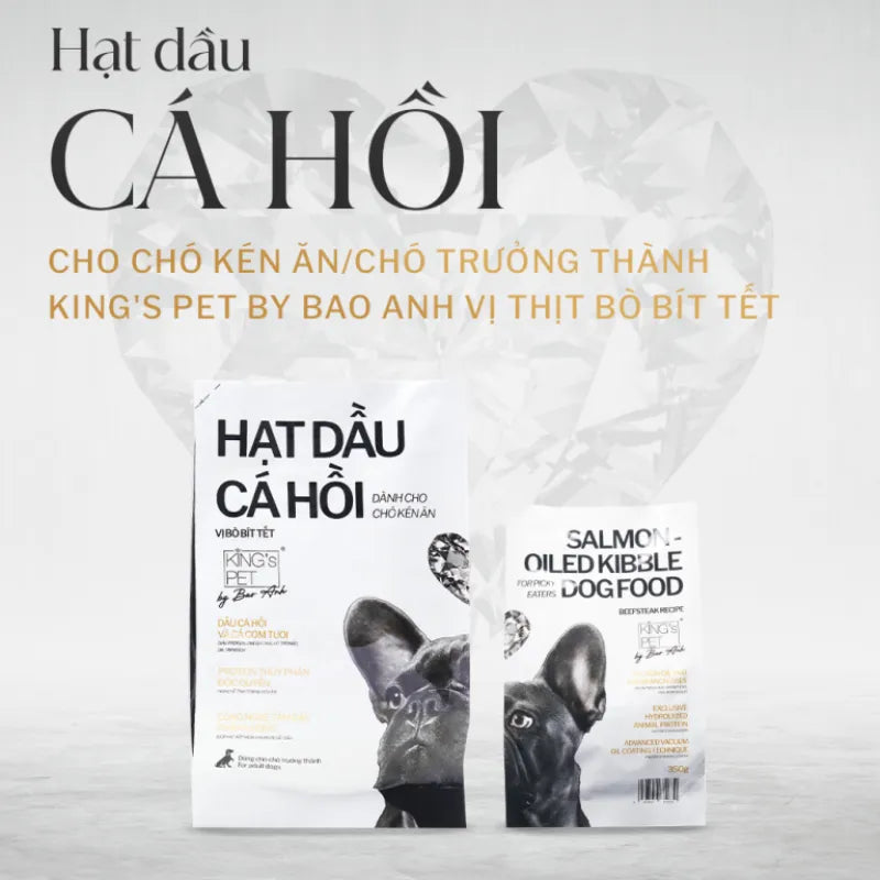 Hạt Cho Chó King's Pet Dầu Cá Hồi By BA