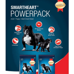 Hạt Cho Chó Trưởng Thành SmartHeart Power Pack Adult 3kg - Paddy Pet Shop
