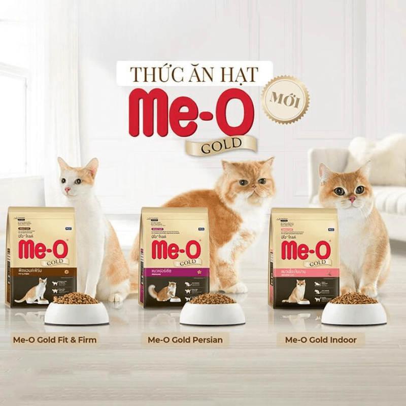 Hạt Cho Mèo Trưởng Thành Me-O Gold Fit & Firm - Paddy Pet Shop