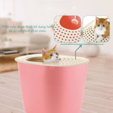 Nhà Vệ Sinh Cho Mèo Kèm Xẻng Richell  <6kg 40x51x38