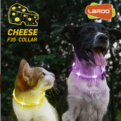 Vòng Cổ Chó Mèo Đèn LED Laroo Sạc USB - F35 35cm - Paddy Pet Shop