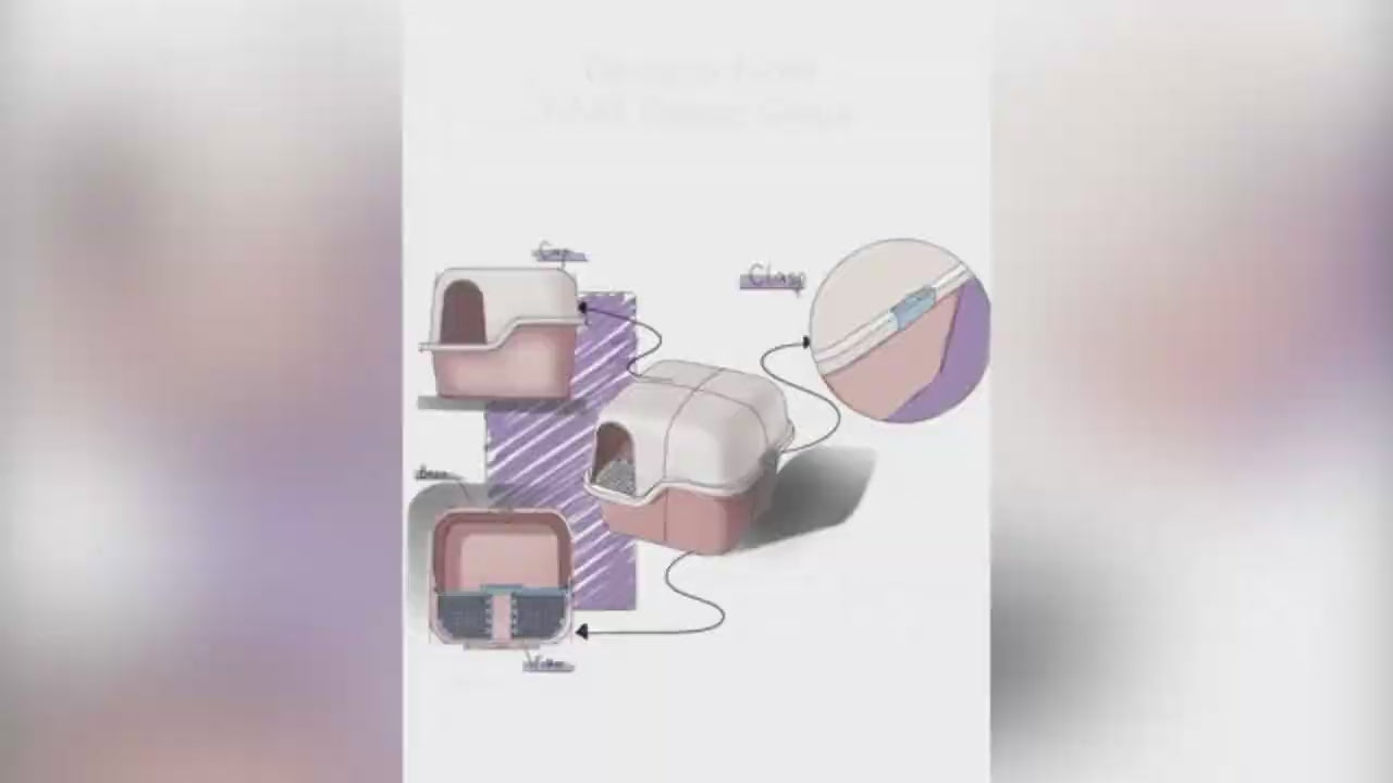 Nhà Vệ Sinh Mèo Pakeway KINGBOX Kín Mùi, Chống Rơi Vãi
