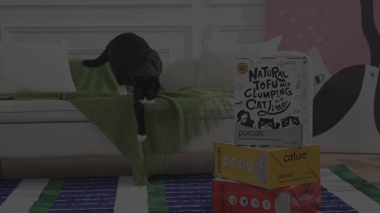 Cát Mèo Mix 3in1 Đậu nành + Đất Sét + Gỗ Cature 2.8kg (7L)