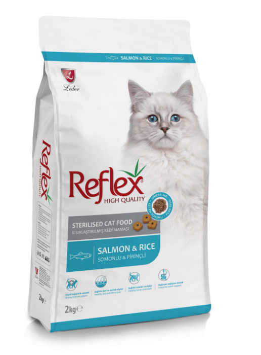 Thức Ăn Cho Mèo Triệt Sản Reflex Sterilised Salmon & Rice - Cá Hồi & Cơm 2kg - Paddy Pet Shop