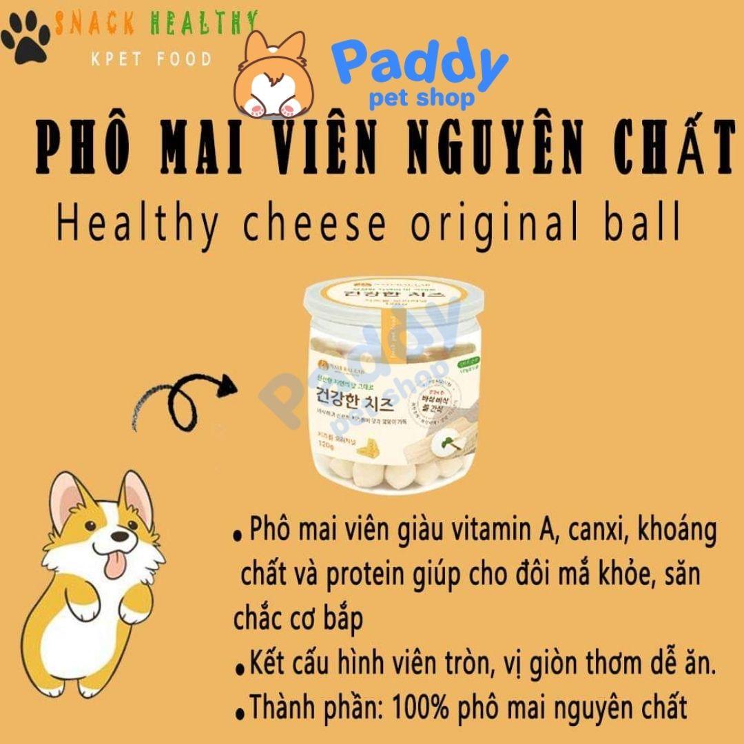 Snack Cho Chó Phô Mai Viên Natural Lab Hộp 120g - Paddy Pet Shop