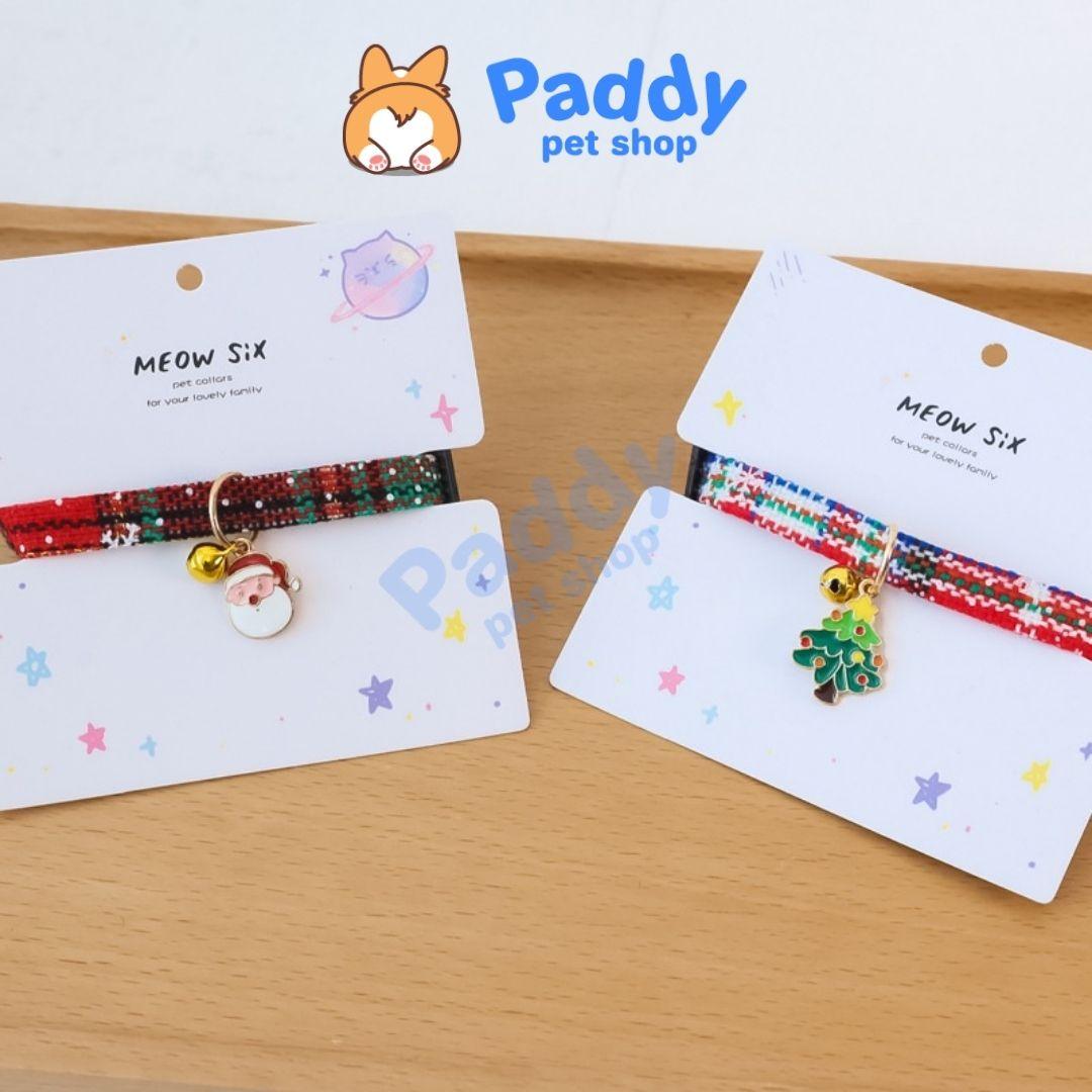 Vòng Cổ Chó Mèo Noel Giáng Sinh Gắn Charm - Paddy Pet Shop