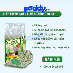 Cát Giấy Cho Mèo & Thú Nhỏ Cat's Best Pet's Dream Paper Pure 4.8kg (10L) - Paddy Pet Shop