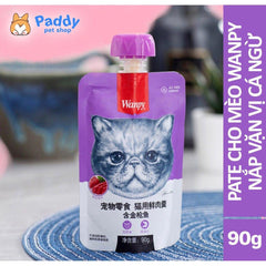 Súp Thưởng Mèo Wanpy Nắp Vặn Dễ Bảo Quản 90g - Paddy Pet Shop