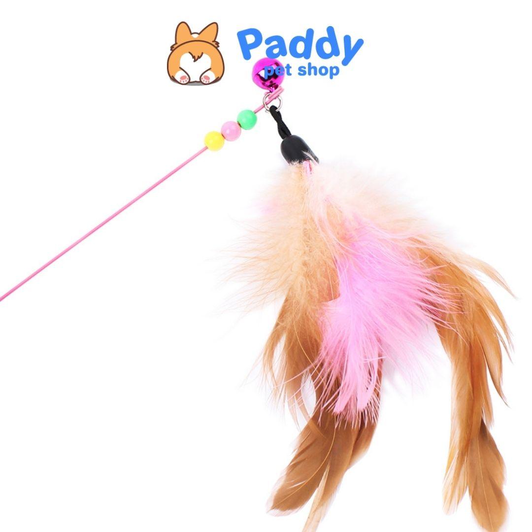 Cần Câu Mèo Đính Chuông Lông Vũ - Paddy Pet Shop
