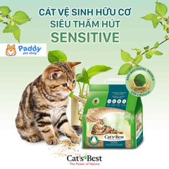 Cát Gỗ Cho Mèo Cat's Best SENSITIVE Vón Cục Siêu Thấm Hút & Kháng Khuẩn - Paddy Pet Shop