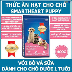 Hạt Cho Chó Con Smartheart Puppy Vị Bò & Sữa - Paddy Pet Shop