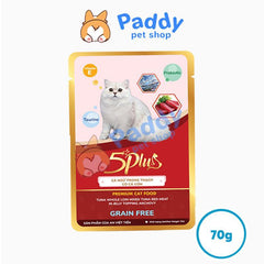 Pate Mèo 5Plus Cá Ngừ 70g (Vị ngẫu nhiên) - Paddy Pet Shop