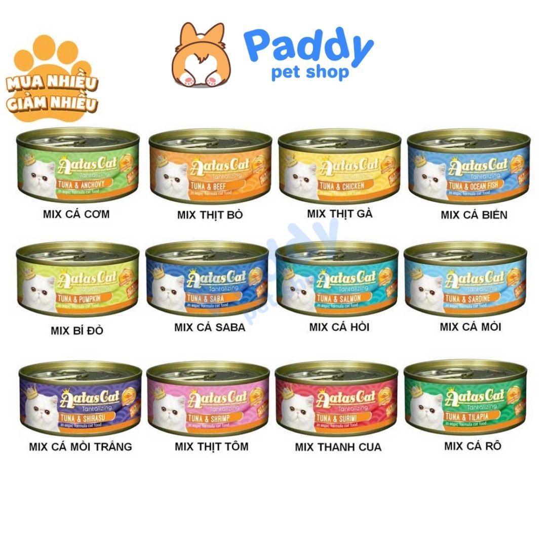 Pate AATAS Cho Mèo Mọi Lứa Tuổi (Lon nhỏ 80g) - Paddy Pet Shop