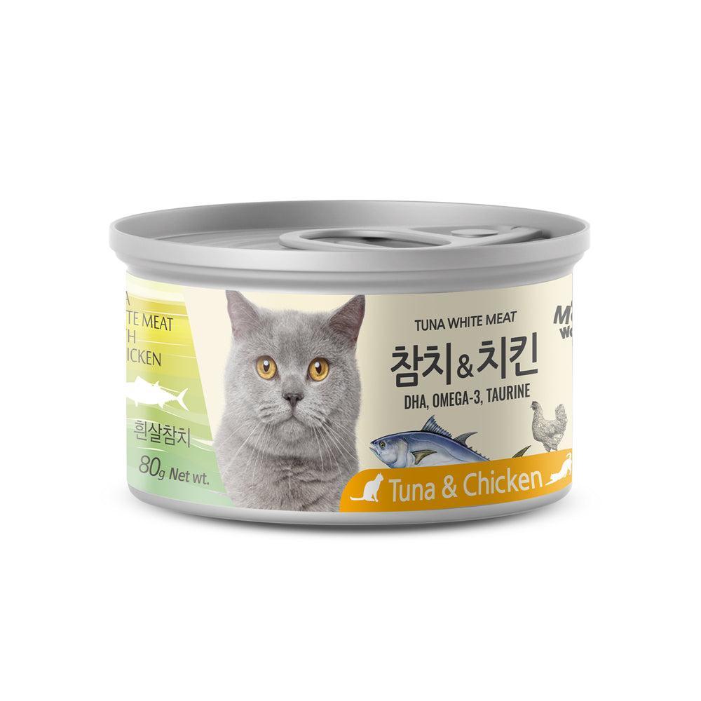 Pate Mèo Meowow Súp Cá Ngừ Trắng Nguyên Miếng (Lon 80g) - Paddy Pet Shop