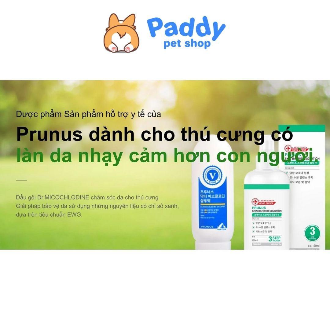 Sữa Tắm Nấm Ngứa & Viêm Da Cho Chó Mèo Prunus Micochlodine (200ml) - Paddy Pet Shop