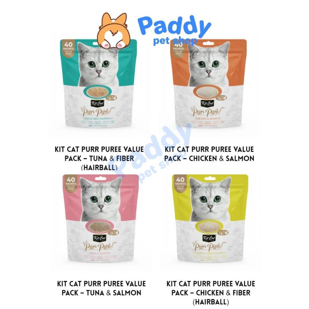 Súp Thưởng Cho Mèo Kit Cat Purr Puree (Túi lớn 40 tuýp) - Paddy Pet Shop