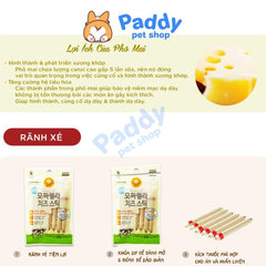Bánh Thưởng Cho Chó Xúc Xích Phô Mai Bowwow 70g (7 cây) - Paddy Pet Shop