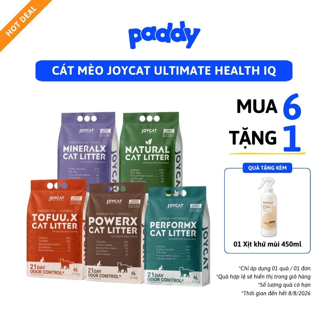 Cát Vệ Sinh Mèo JoyCat Ultimate Health IQ Giúp Theo Dõi Sức Khỏe