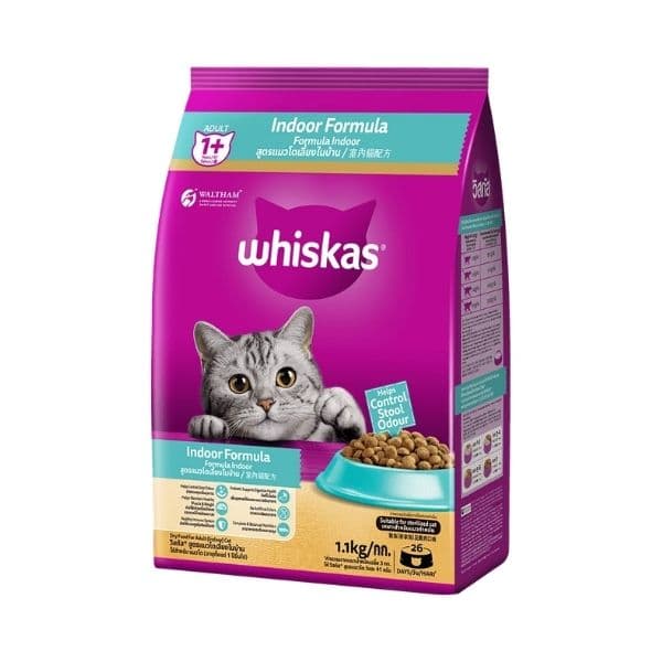 Hạt Cho Mèo Whiskas Indoor 1.1kg