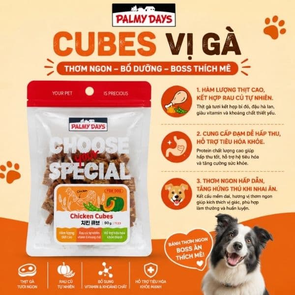 Bánh Thưởng Cho Chó Palmy Days Thịt Sấy Mềm 90g 4