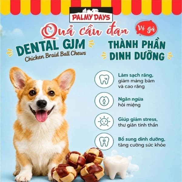 Bánh Thưởng Cho Chó Palmy Days Rolls Xương Vị Gà 2