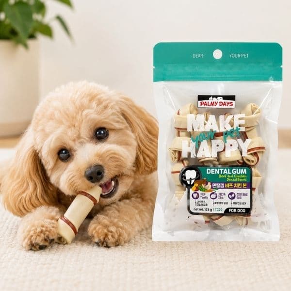 Bánh Thưởng Cho Chó Palmy Days Dental Bones Xương Nhai Sạch Răng 128g 3