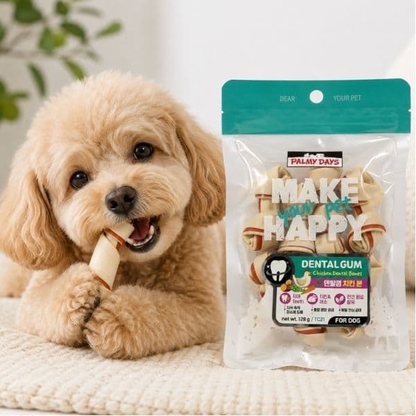 Bánh Thưởng Cho Chó Palmy Days Dental Bones Xương Nhai Sạch Răng 128g 2