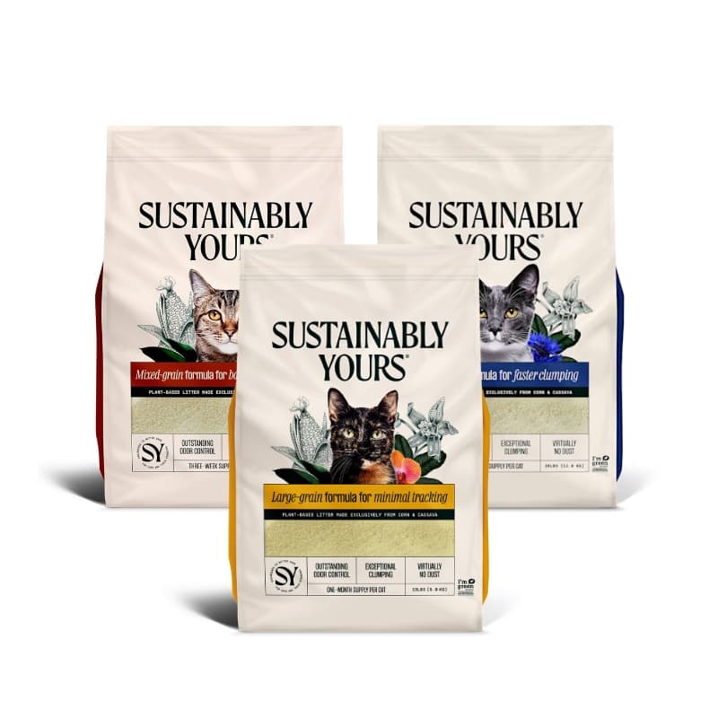 Cát Vệ Sinh Mèo Hữu Cơ Tinh Bột Bắp Và Sắn Petfive Sustainably Yours