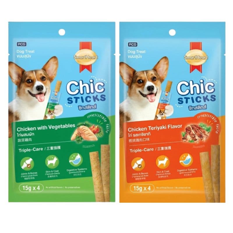 Bánh Thưởng Cho Chó SmartHeart Chicsticks 60g