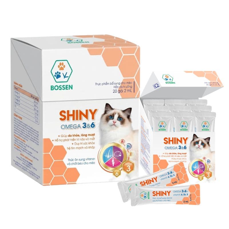 Gel Bổ Sung Dầu Cá Cho Mèo Bossen Shiny Bổ Sung Omega 3
