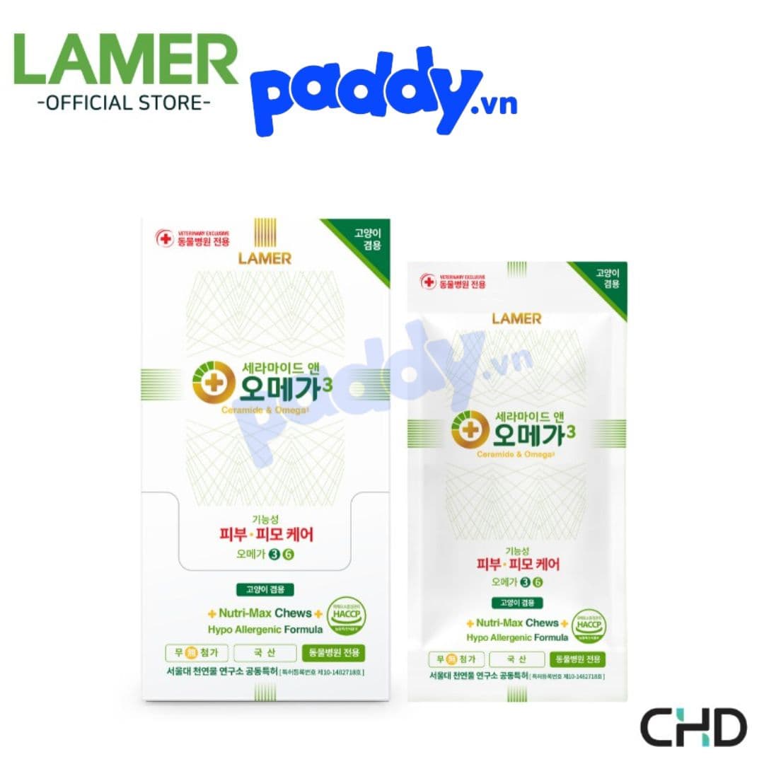 Snack Đẹp Lông Da Chó Mèo Lamer Ceramide & Omega