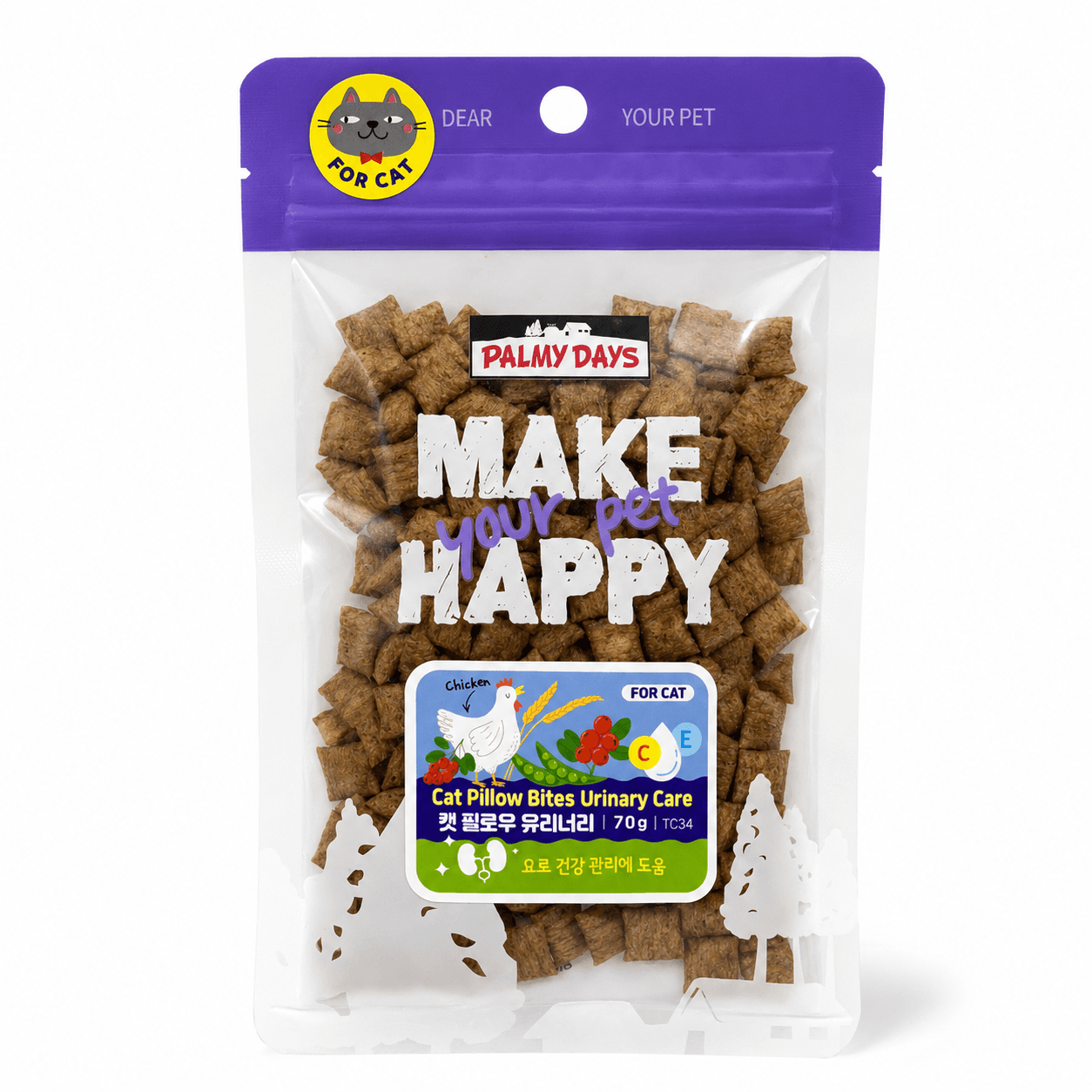 Bánh Thưởng Mèo Palmy Days Cat Pillows Bites 70g