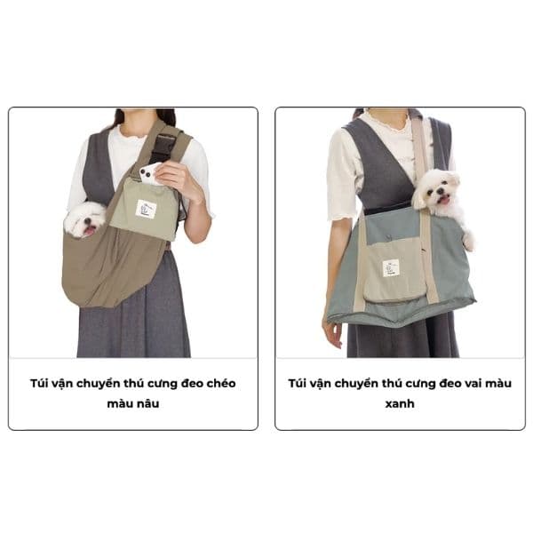 Túi Vận Chuyển Cho Chó Mèo Doggyman Polyester Dưới 8kg
