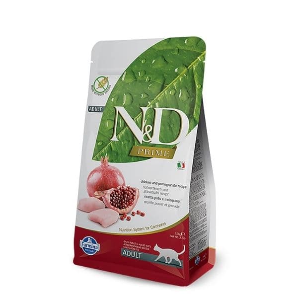 Hạt Cho Mèo N&D Prime Adult Gà & Lựu