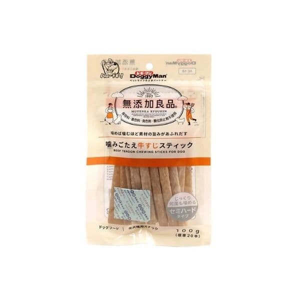 Bánh Thưởng Cho Chó Doggyman Que Gân Bò 100g