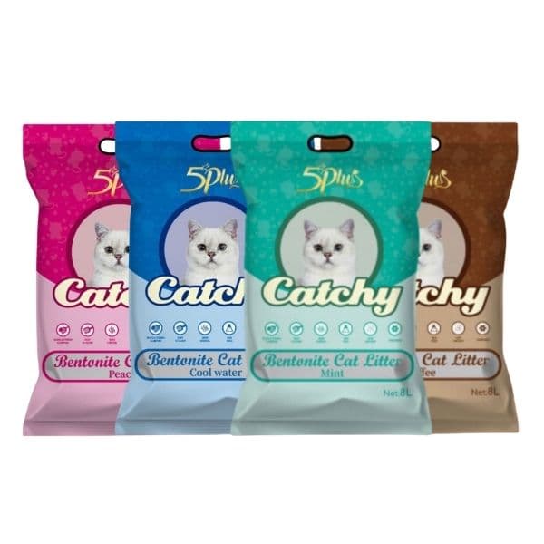Cát Vệ Sinh Cho Mèo Catchy Đất Sét 8L (4kg)