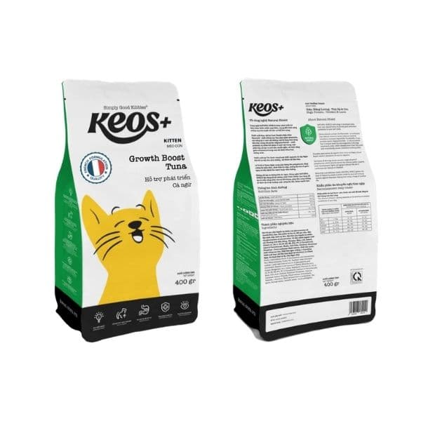 Hạt Cho Mèo Con Keos Kitten Vị Cá Ngừ 400g