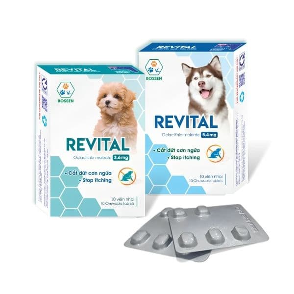 Viên Nhai Cho Chó Bossen Revital Giảm Ngứa Do Viêm Da