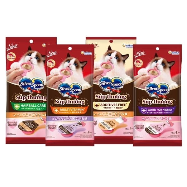 Súp Thưởng Cho Mèo Silver Spoon Health Dạng Thìa 40g