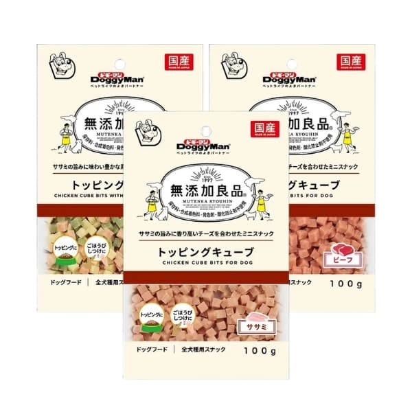 Viên Topping DoggyMan Cube Bits Cho Chó 100g