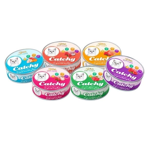 Pate Cho Mèo Catchy Thạch Cá Ngừ Lon 160g